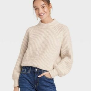 Universal Thread Mock Neck Turtleneck Pullover Sweater